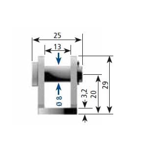 Image de Stabilus 023083 Befestigungselement  für Lift-o-Mat Gasfeder Ø 8mm Wippe nw