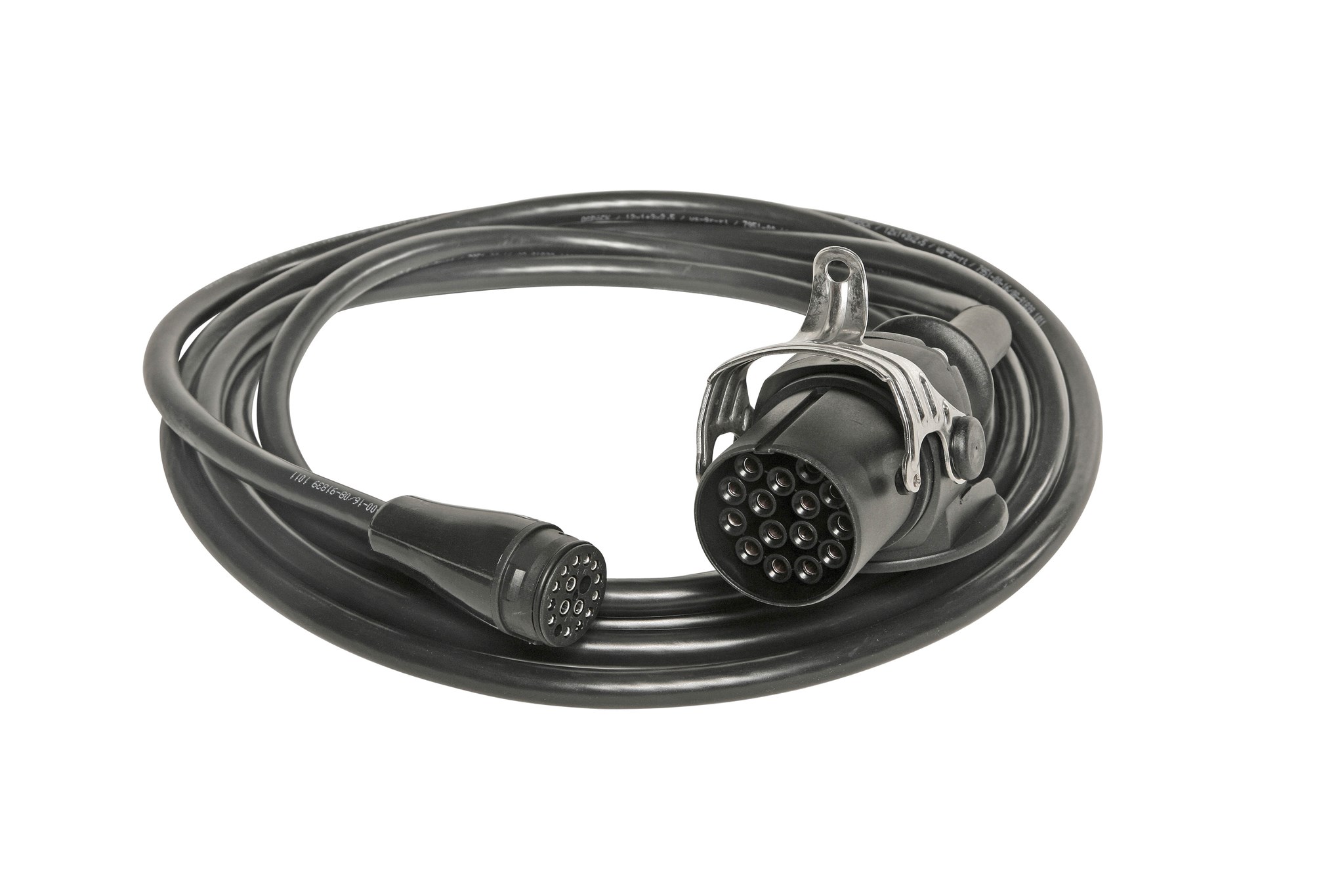 Bild von 53-1667-027 Aspöck Vers.Kabel mit Stecker 15pol. PUR ISO12098 ASS3 - Buchse 8,0m