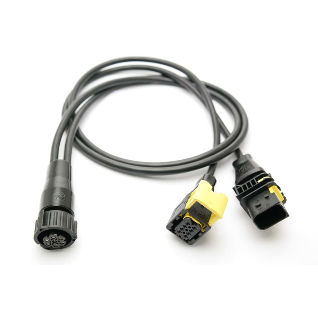 Bild von EL690005-- Aspöck Y-Verlängerungsleitung HDSCS- AMP DAF IVECO, 2m Stecker - Leuchte 180°, Stecker Fahrzeug 180°