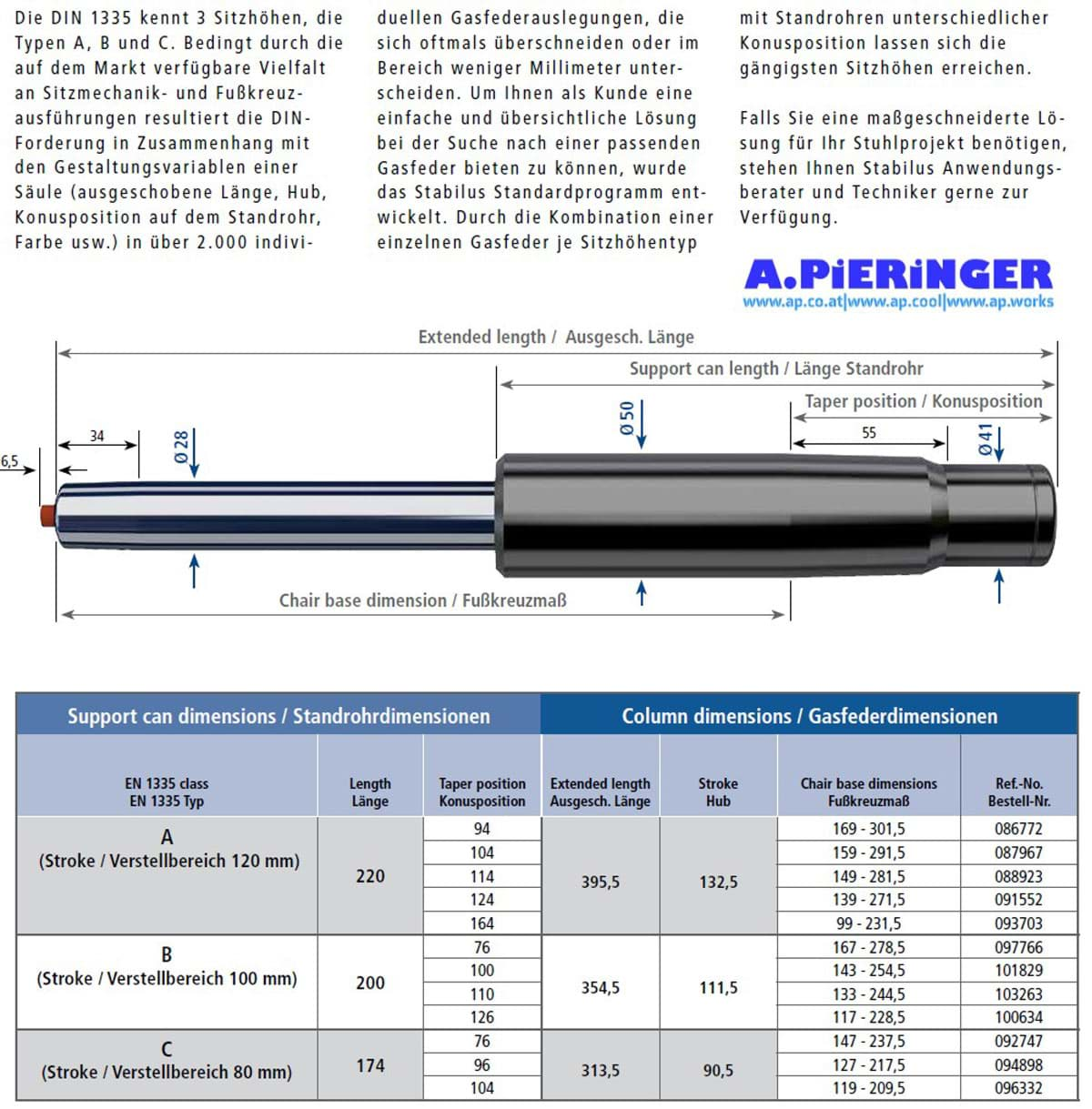 Picture of Stabilus 092747 350N da 350