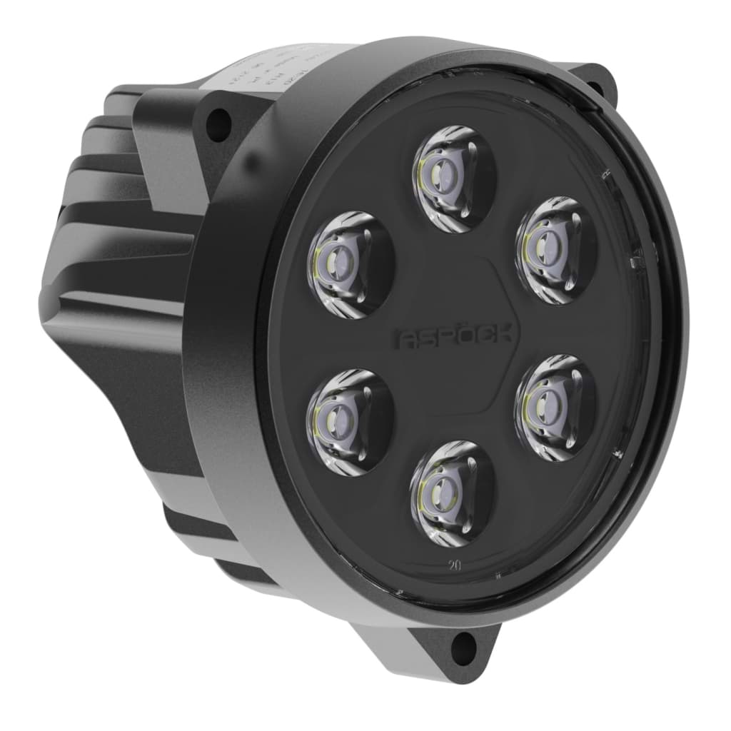 Aspöck 28-8524-327 Arbeitsscheinwerfer weit  Workpoint II Advanced 2500 Lumen Deutsch Anschluss, 20° Weitstrahler, 10-33 V, IP6K9K